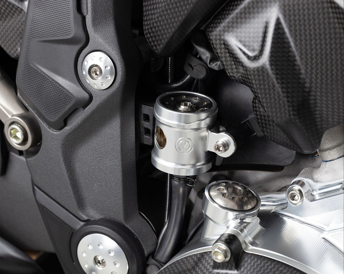 Motocorse Billet Rear Brake Reservoir for Ducati Multistrada V4 Motocorse Billet Rear Brake Reservoir for Ducati Multistrada V4